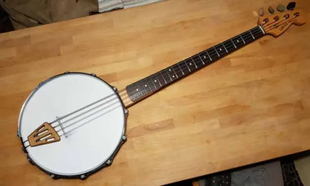 Außergewöhnlicher Eigenbau: Bass-Banjo