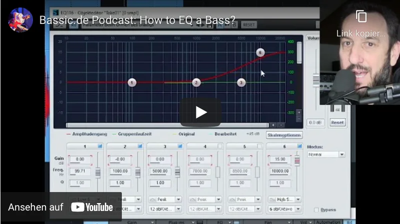 Einsatz von Equalizern für den E-Bass