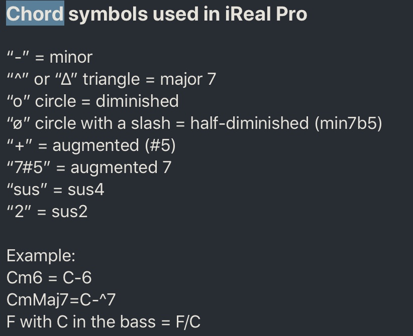 Chord Symbols in IReal Pro.jpg