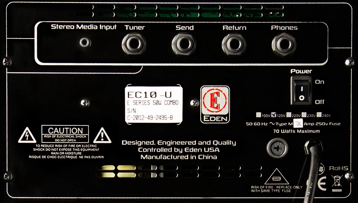 Eden EC10 Rückseite