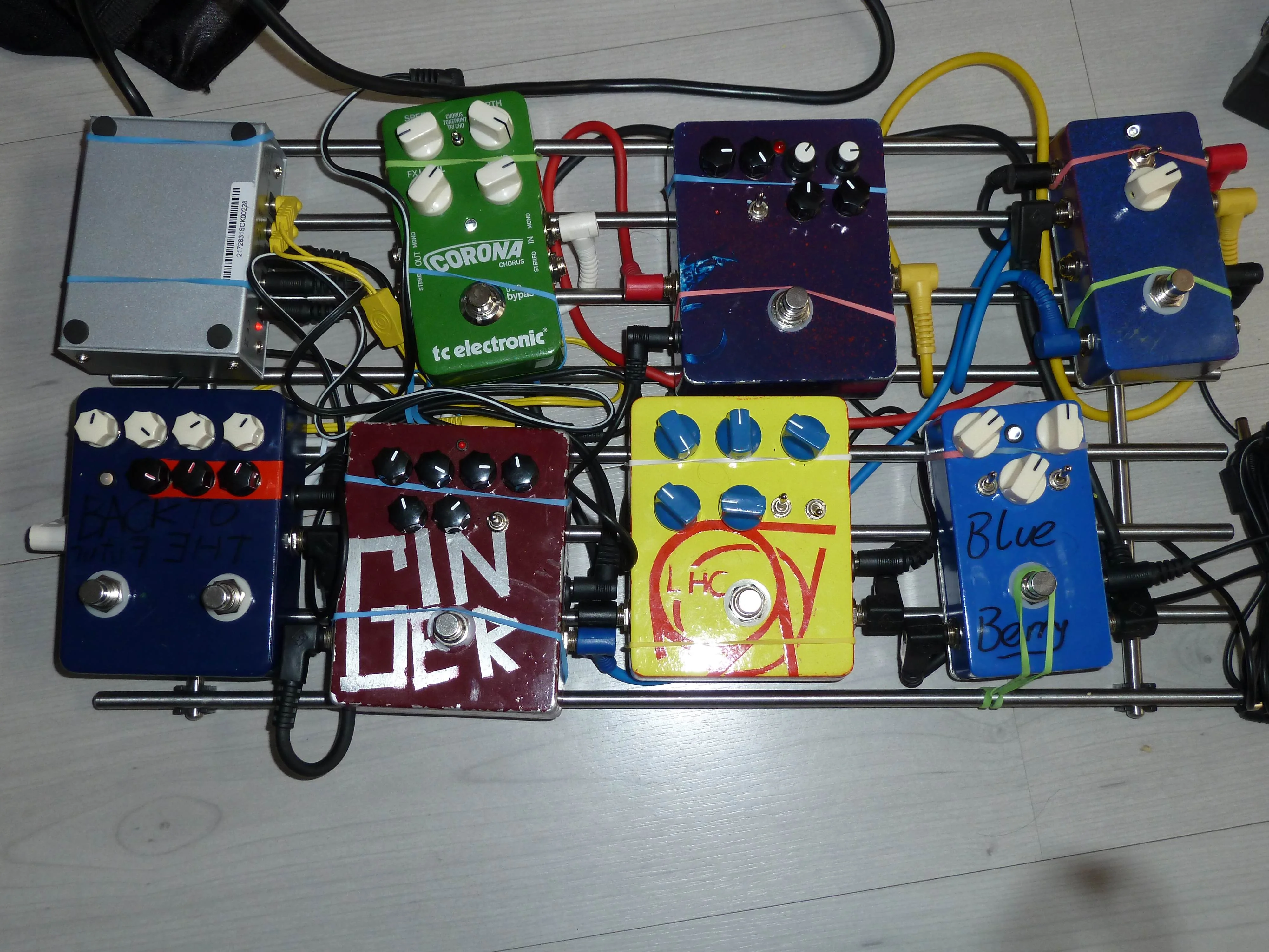 Pedalboard Sammlung