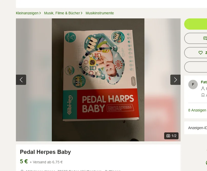 Screenshot 2024-10-25 at 22-52-49 Pedal Herpes Baby in Baden-Württemberg - Tuttlingen kleinan...webp