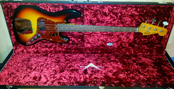 Fender 62er Jazz Bass Custom Shop, mit Case und Zubehör