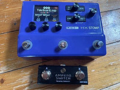 Line 5 HX Stomp Purple Edition mit Ampero Switch