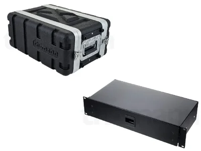 Thomann 4HE Rack short + Thon 2HE Schublade - neuwertig