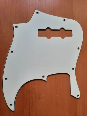 Jazzbass Pickguard 3-tlg. weiss/cremeweiß