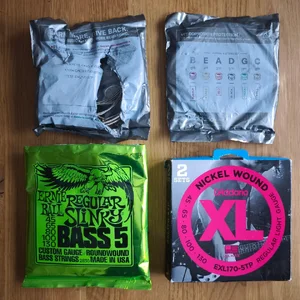 Saiten D'Addario & Ernie Ball 045-130 new&used