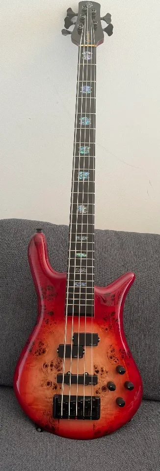 (Reserviert für mlmyers) Spector Euro CST 5 NRBG – Natural Red Burst, 5-String, ungespielt!