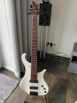 LeFay- Herr Schwarz 5-Saiter- Perlmuttweiss-Top Zustand