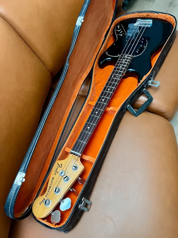 Fender Musicmaster Bass U.S.A. Vintage 1978 black shortscale