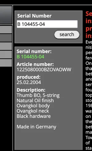 Screenshot Serial number Warwick.webp