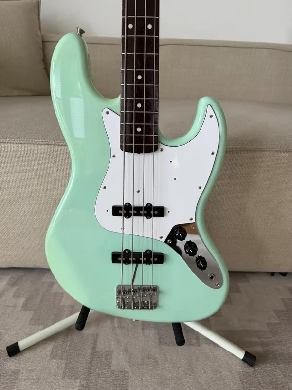 Fender Jazz Bass JB-62 Japan, Surf Green/Sonic Blue, orig.