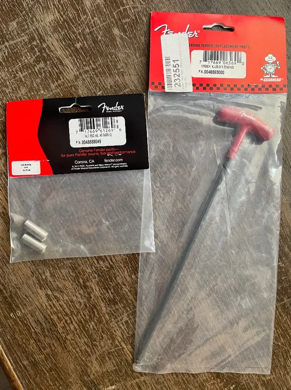 RESERVIERT - Fender Hex Allen Wrench und Truss Rod Nut