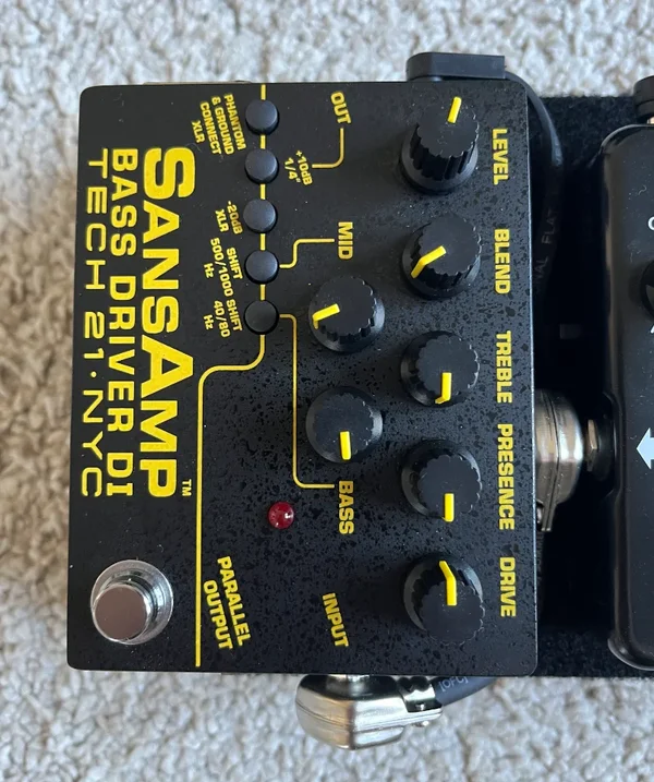 Tech 21 SansAmp Bass Driver DI V2 Overdrive Pedal inkl. OVP