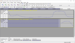 03-Trennen und Auswahl des Stille-Abschnitts links zeigt Länge von 0,111 s, offenbar einschlie...png