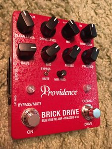 Providence Brick, Bass Overdrive/Distortion, Preamp, DI, Rare