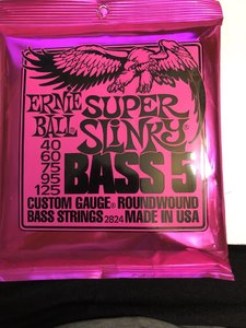 Ernie Ball Super Slinky Bass Saiten 5 Saiter, 40-125 Reserviert!