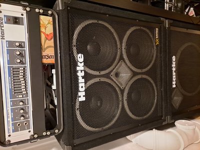 Bassverstärker Hartke HA 3500 + Lautsprecher Hartke VX410 + VX115