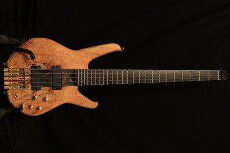 Status S2-Classic Thru-neck, 5-String, fretted Headless, Bass, neuwertig, mit Hiscox HC