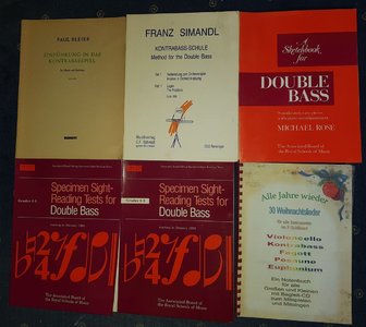 Lehrbücher / Etüden für Kontrabass