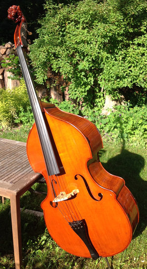4/4 Meisterkontrabass mit Löwenkopf von Wenzl B. Wilfer (1982)