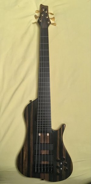 Merlos supreme single cut 6 strings fretless in very good condition .