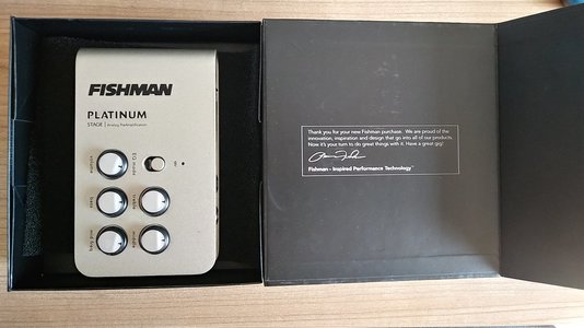 Fishman Platinum Pre-Amp (Akustik-Bass und Gitarre)