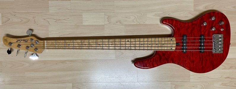 Mike Lull BBM5 Bryan Beller Bass Trans Red #2101 Trans Red