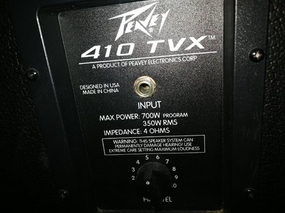 Bass-Box Peavey 410 TVX, 350W RMS, 4 Ohm