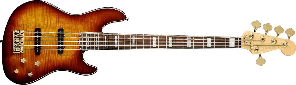 Fender American Deluxe Jazz Bass V FMT [2001-2003] Tobacco Sunburst