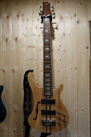 6-Saiter E-Bass mit durchgehendem Hals