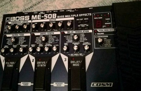 Boss ME-50B Bass Multieffekt Pedal Effekt
