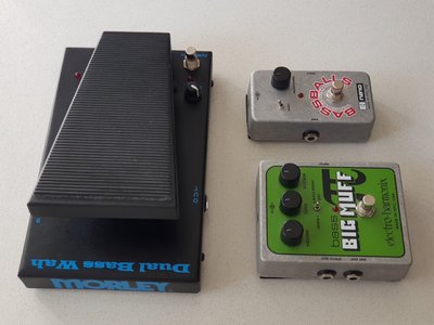 MORLEY Dual Bass Wah, Big Muff Pi, Bassballs nano