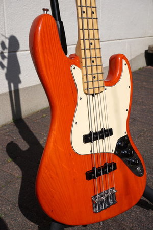 Fender USA American Standard Jazz Bass / Sunset Orange transparent, S1-Switch