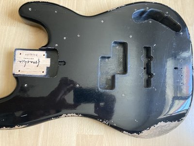 Franchin Guitars  - PJ Bass Body - Black