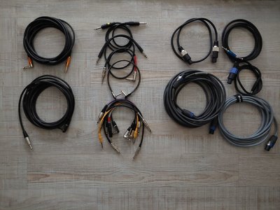 Kabel Konvolut - Instrumenten- Patch- u. Boxenkabel