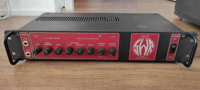 SWR Basic 350 red front bass amp