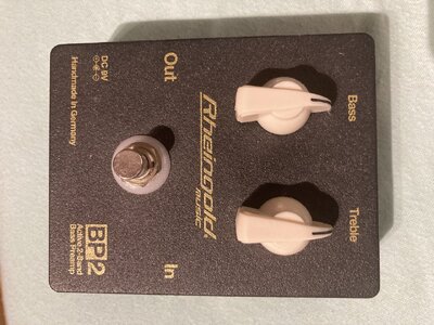reserviert - Rheingold BP2 switch - Bass Preamp (Made in Germany)