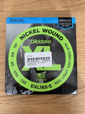 Satz D'Addario EXL165-5 Neu