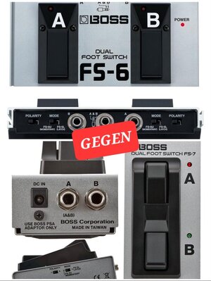 TAUSCHE Boss FS-6 gegen FS7