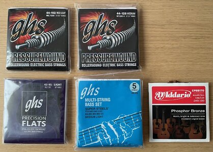 Diverse Saitensätze NEU von GHS und D'Addario