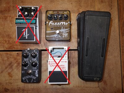 2x Fuzz, Overdrive, 2x Bastelgehäuse