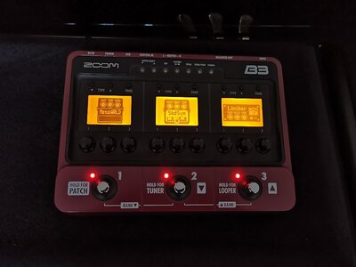 ZOOM B3 BASS Multi Effektgerät