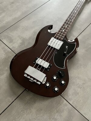 1974 Ibanez SG Bass 2354LB long walnut, slotted headstock