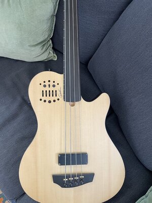 Godin A4 Ultra Fretless // Handmade in Canada in 2012