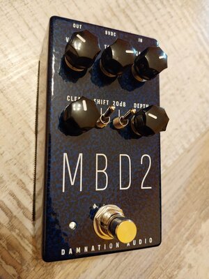 Damnation Audio MBD-2, Blue Hammertone Exclusive Edition