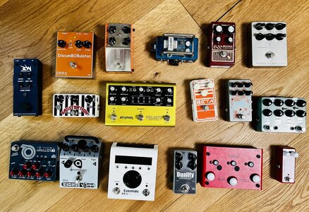Sammlung an teilweise raren Pedals