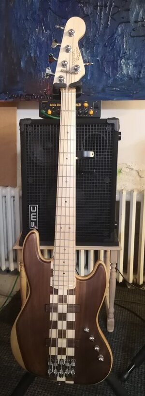 5 Saiter Jazzbass aus Projektarbeit Unikat