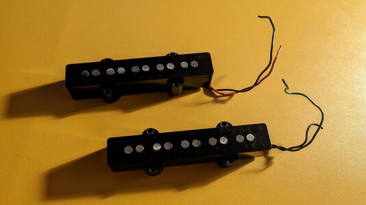 Lakland Vintage Hot J5 5-string single coil bass pickups - Jazz AS L/ S Size Set of 2 - 19mm