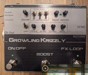 Growling Krizzly Bass preamp